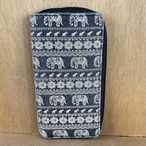 Elephant Zippered Around Wallet